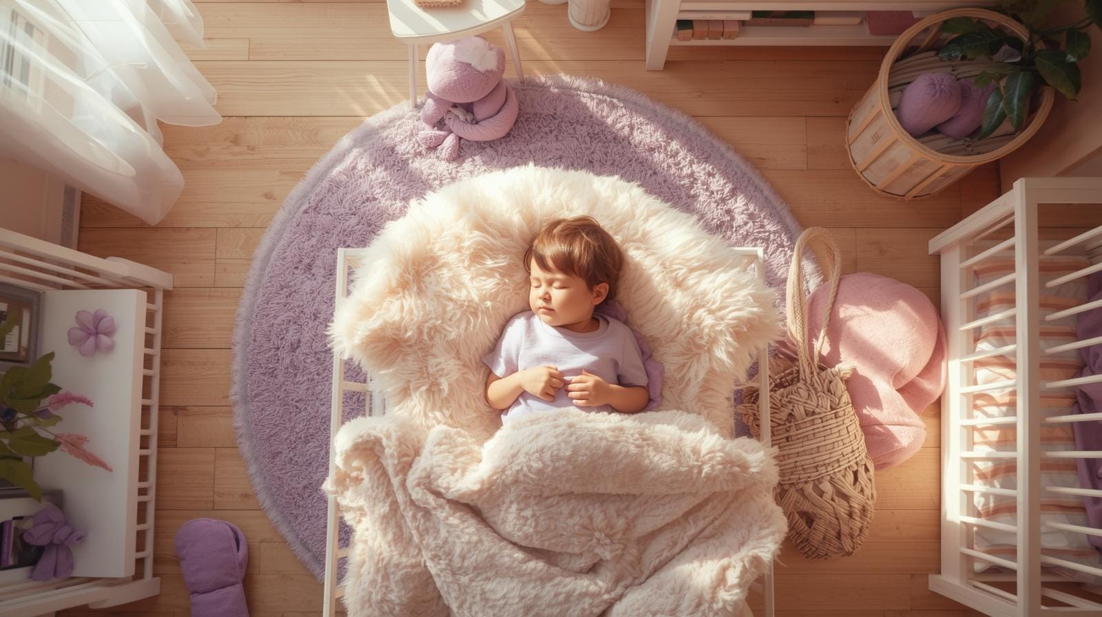 Criança dormindo profundamente seguindo a higiene do sono