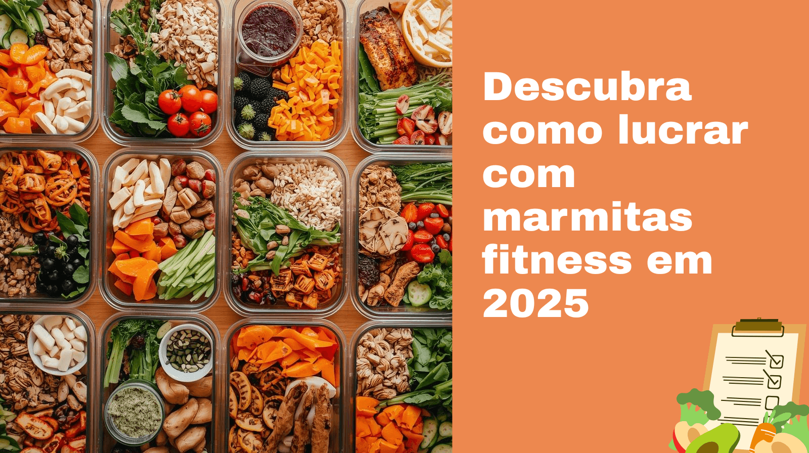 Aprenda a ganhar dinheiro com marmitas fitness.